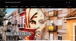 Desktop Screenshot of blacklinegallery.com