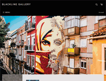 Tablet Screenshot of blacklinegallery.com